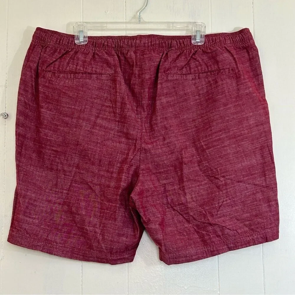 Goodiellow & co Marron Summer Shorts Size XL Elastic Waist Pockets Shorts